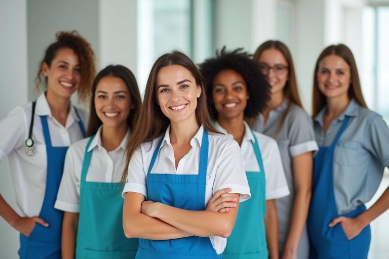 Boğaz Temizlik Services ekibi gülümsüyor